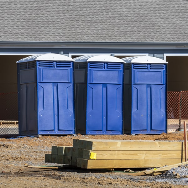 what is the expected delivery and pickup timeframe for the portable toilets in New Hope